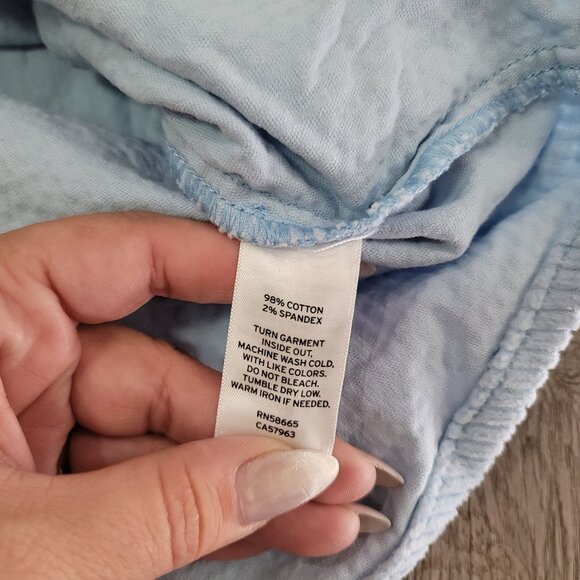 Nordstrom BP NWT Blue Cashmere soft Corduroy ribbed Shirt XL - Picture 6 of 10